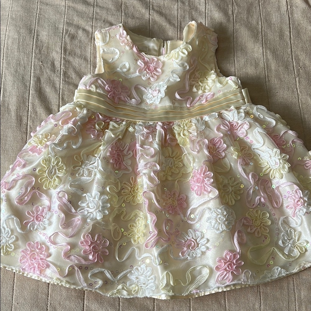 American Princess Pink and Cream Dress